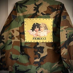Fiorucci camouflage jacket upcycle-recycle
